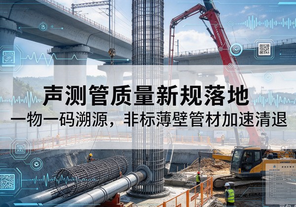 定结声测管质量新规落地，一物一码溯源，非标薄壁管材加速清退